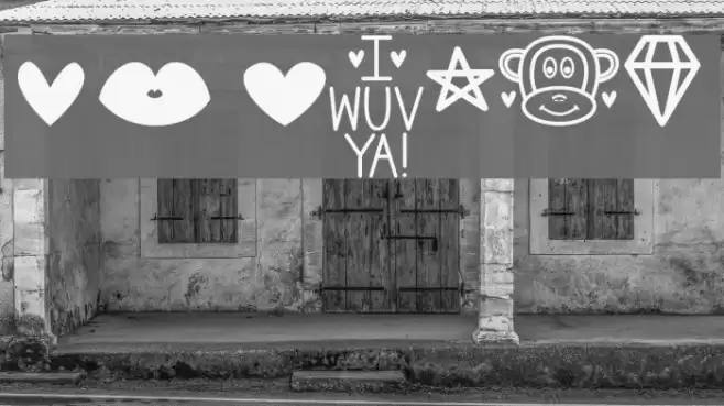 MF Dings 2 Font examples