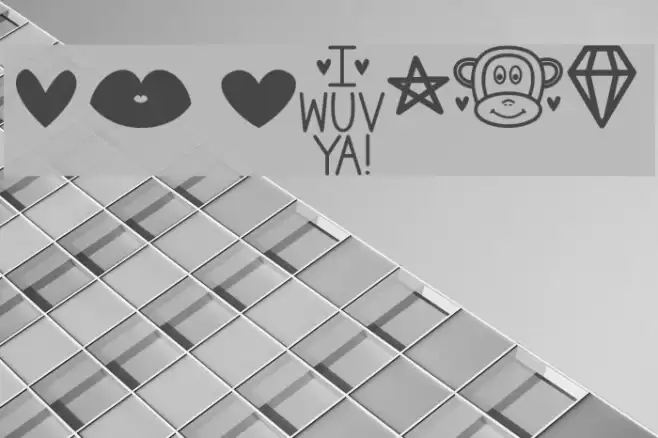 MF Dings 2 Font examples