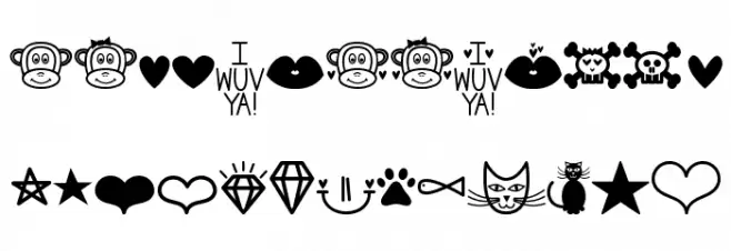 MF Dings 2 Fuentes MINÚSCULAS