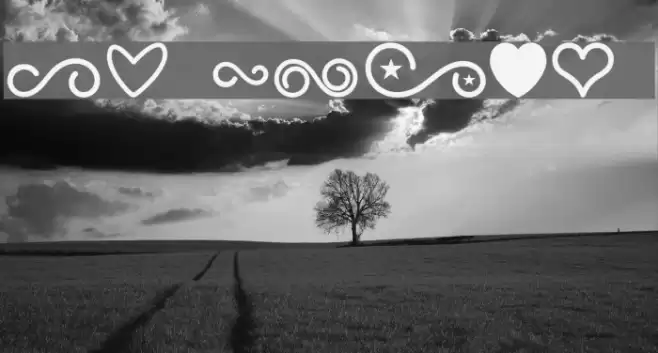 MF Dings 3 Font examples