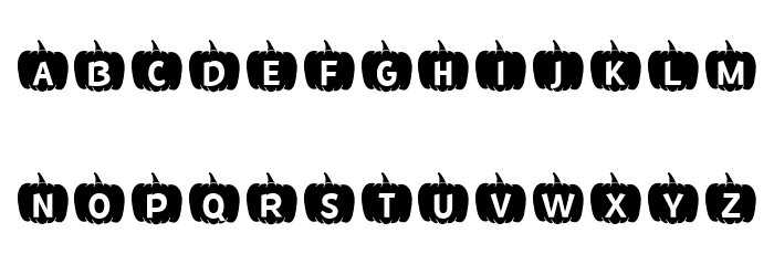 MF Fall Pumpkins Font LOWERCASE