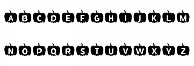 MF Fall Pumpkins Font LOWERCASE