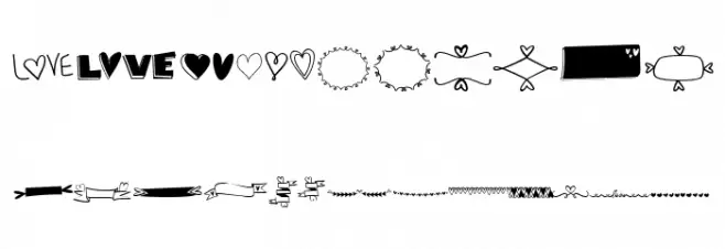 MF Heart Stuff Font OTHER CHARS