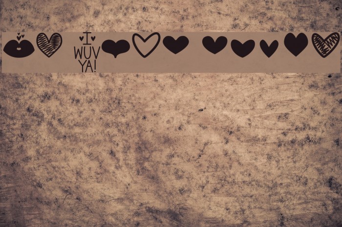 MF Love Dings Font examples
