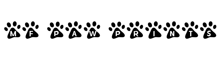 MF Paw Prints  Free Fonts Download