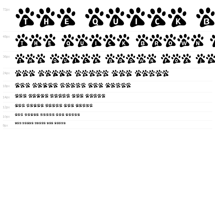 MF Paw Prints Waterfall