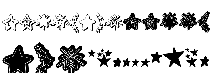 MF Star Dings 2 Regular Font LOWERCASE