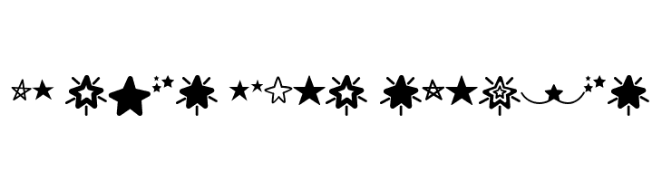 MF Star Dings Regular Caratteri