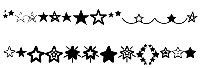 MF Star Dings Regular Font OTHER CHARS