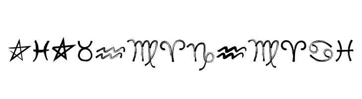 MF Zodiac Dings  Frei Schriftart Herunterladen