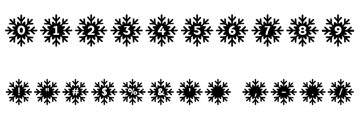 MFSnowflakes Font OTHER CHARS