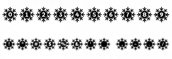 MFSnowflakes Font OTHER CHARS