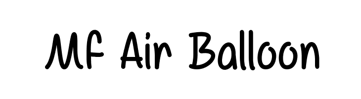 Mf Air Balloon  नि: शुल्क फ़ॉन्ट्स डाउनलोड