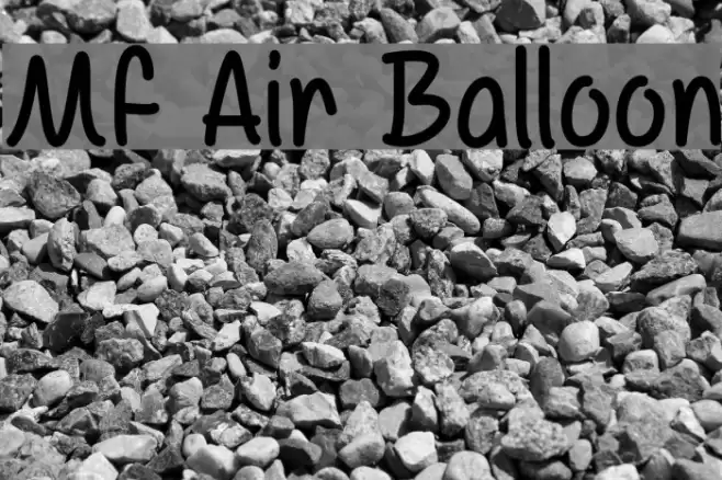 Mf Air Balloon Font examples