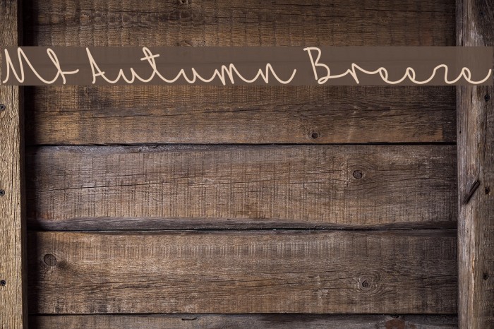 Mf Autumn Breeze Font examples