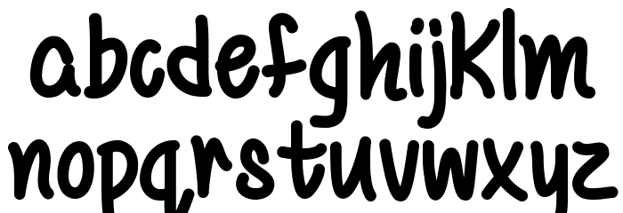 Mf Be Yourself Font LOWERCASE