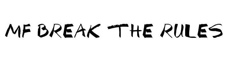 Mf Break The Rules  font caratteri gratis