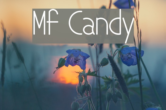 Mf Candy Font examples