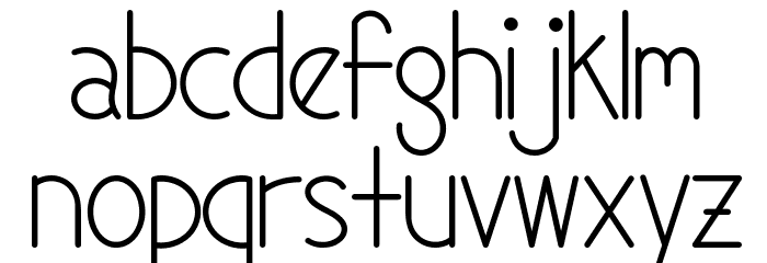 Mf Candy Font LOWERCASE