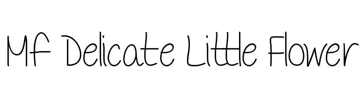 Mf Delicate Little Flower Font