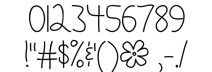 Mf Delicate Little Flower Font OTHER CHARS