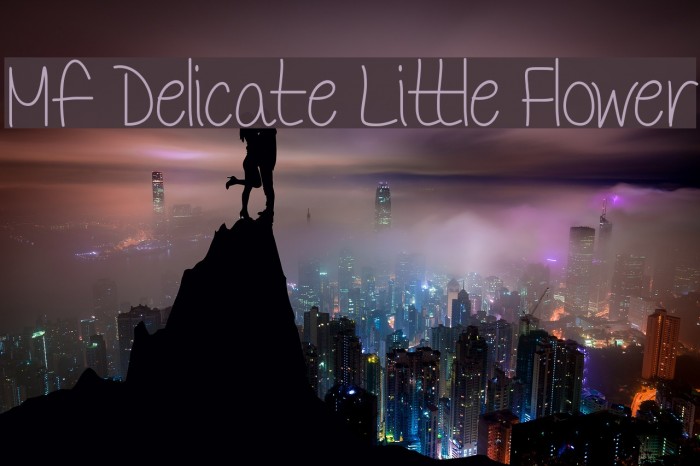 Mf Delicate Little Flower Font examples