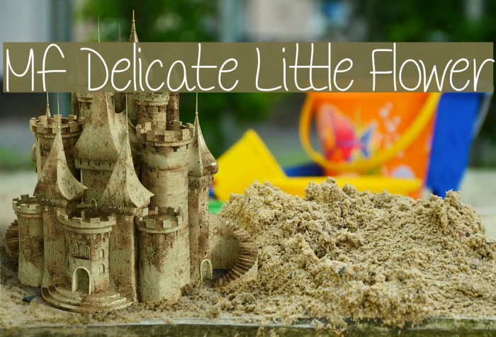 Mf Delicate Little Flower Font examples