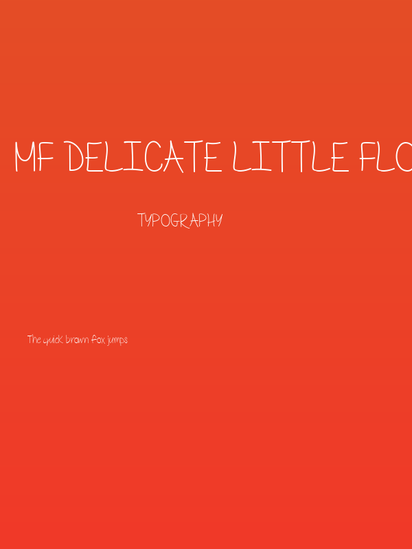 Mf Delicate Little Flower Poster
