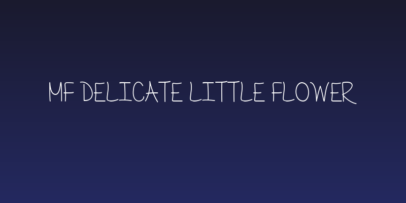 Mf Delicate Little Flower Social Header