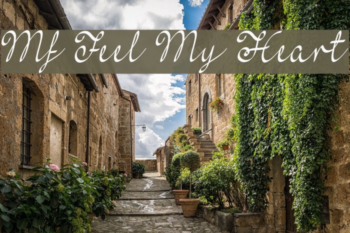Mf Feel My Heart Font examples