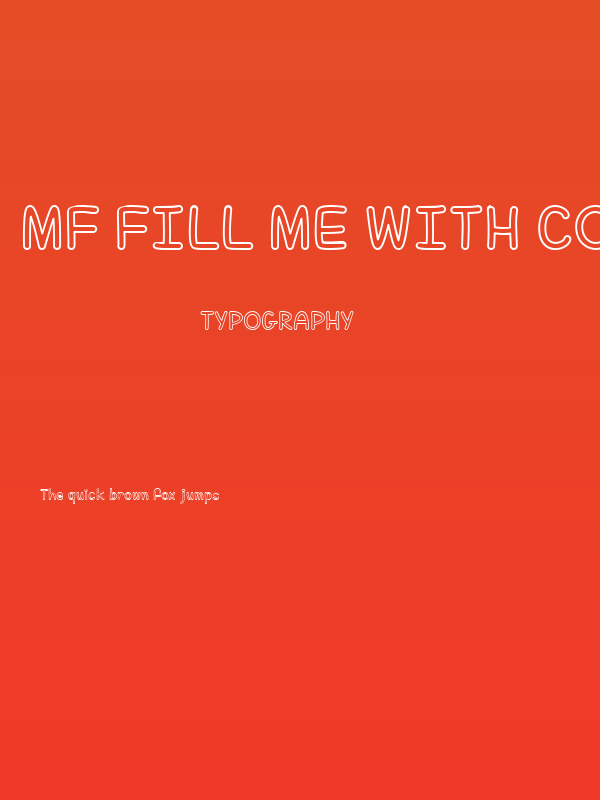 Mf Fill Me With Color Poster