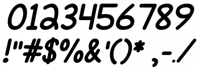 Mf Fine Again Italic Font OTHER CHARS