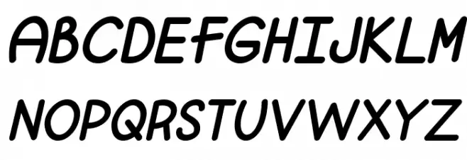 Mf Fine Again Italic フォント 大文字