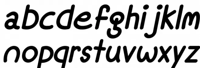 Mf Fine Again Italic Fuentes MINÚSCULAS