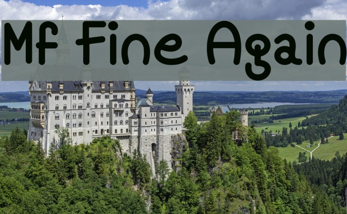 Mf Fine Again Font examples
