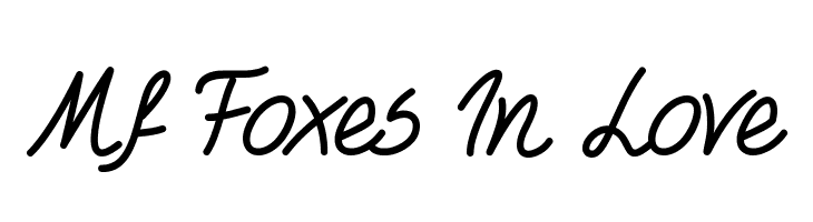 Mf Foxes In Love  baixar fontes gratis