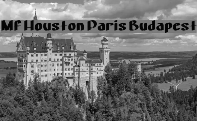Mf Houston Paris Budapest Font examples
