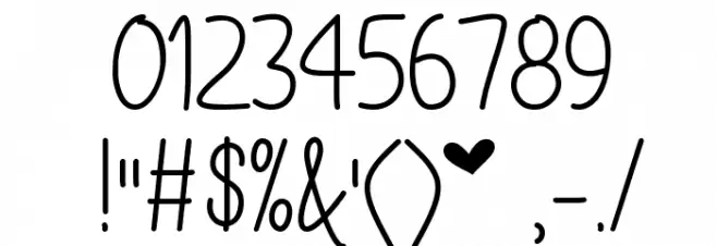 Mf I Love Glitter Font OTHER CHARS