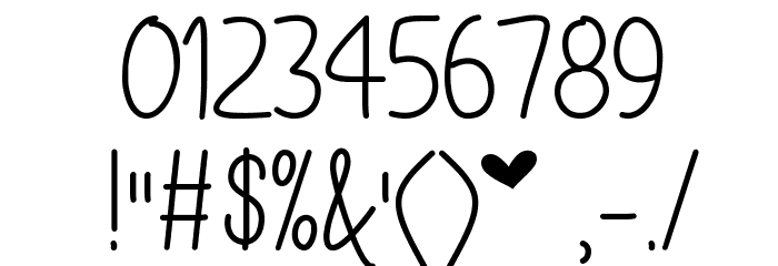 Mf I Love Glitter Font OTHER CHARS