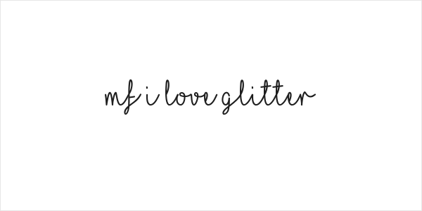 Mf I Love Glitter Logo