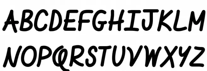 Mf I like it BOLD フォント 大文字