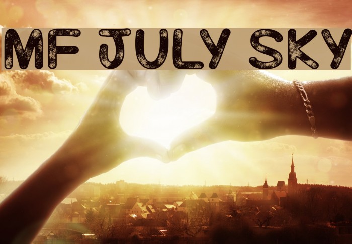 Mf July Sky Font examples