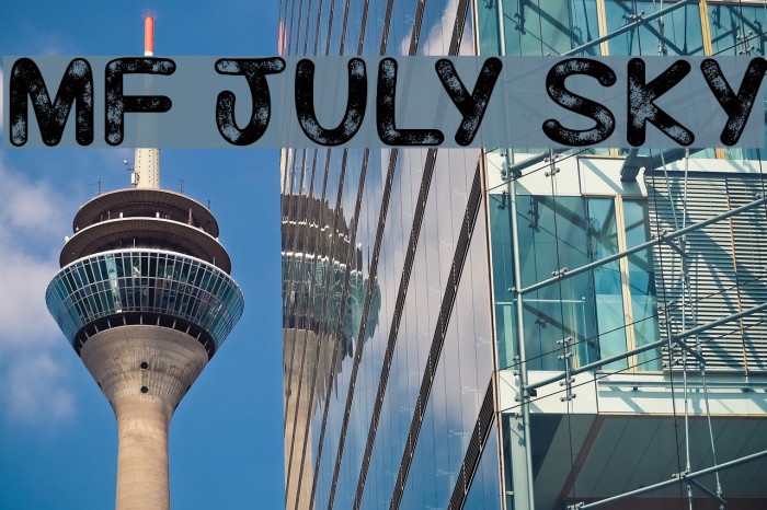 Mf July Sky Font examples