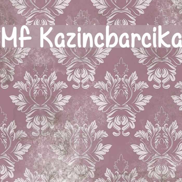 Mf Kazincbarcika Font examples