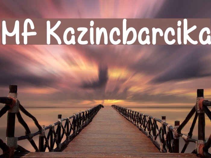 Mf Kazincbarcika Font examples
