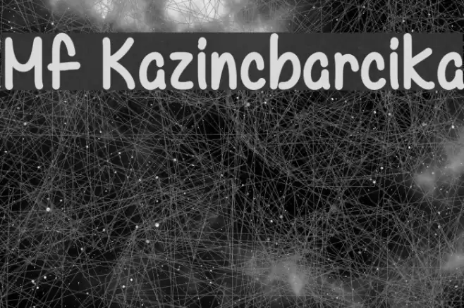 Mf Kazincbarcika Font examples