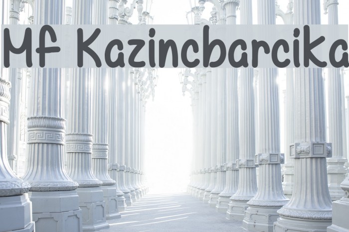 Mf Kazincbarcika Font examples