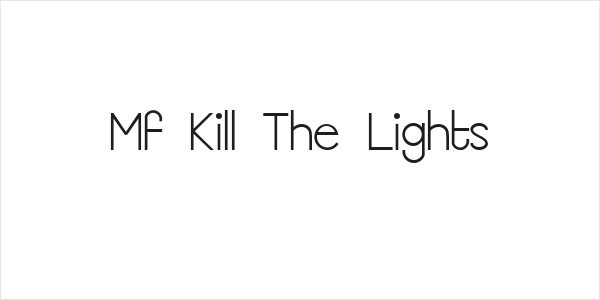 Mf Kill The Lights Logo