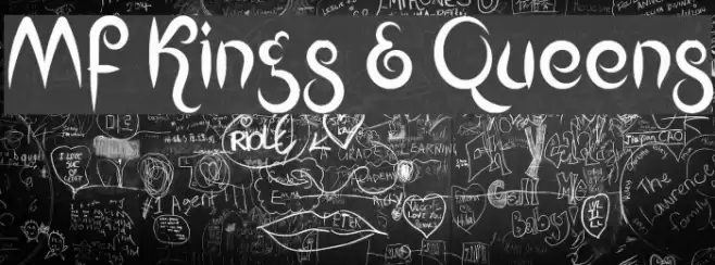 Mf Kings & Queens Font examples
