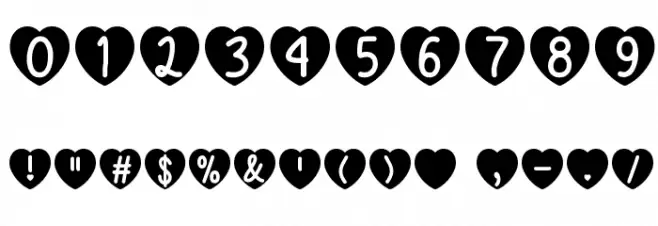 Mf Love Is Awesome Font OTHER CHARS